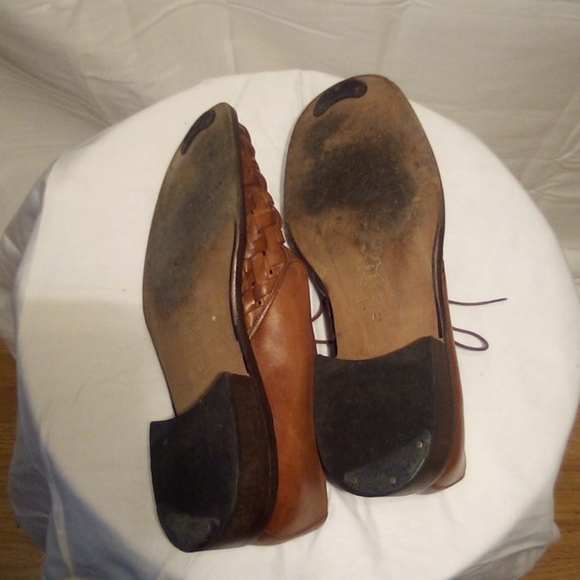 Beautiful Marc Evani Tan Leather Weave Shoes - Picture 4 of 4
